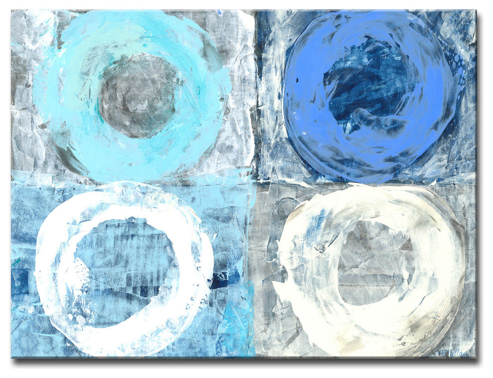 Circular Squares' Ready2HangArt Canvas by Leslie Owens, 40"x30"