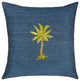Linum Home Textiles Colton Denim Decorative Pillow Cover, Denim Blue, Square