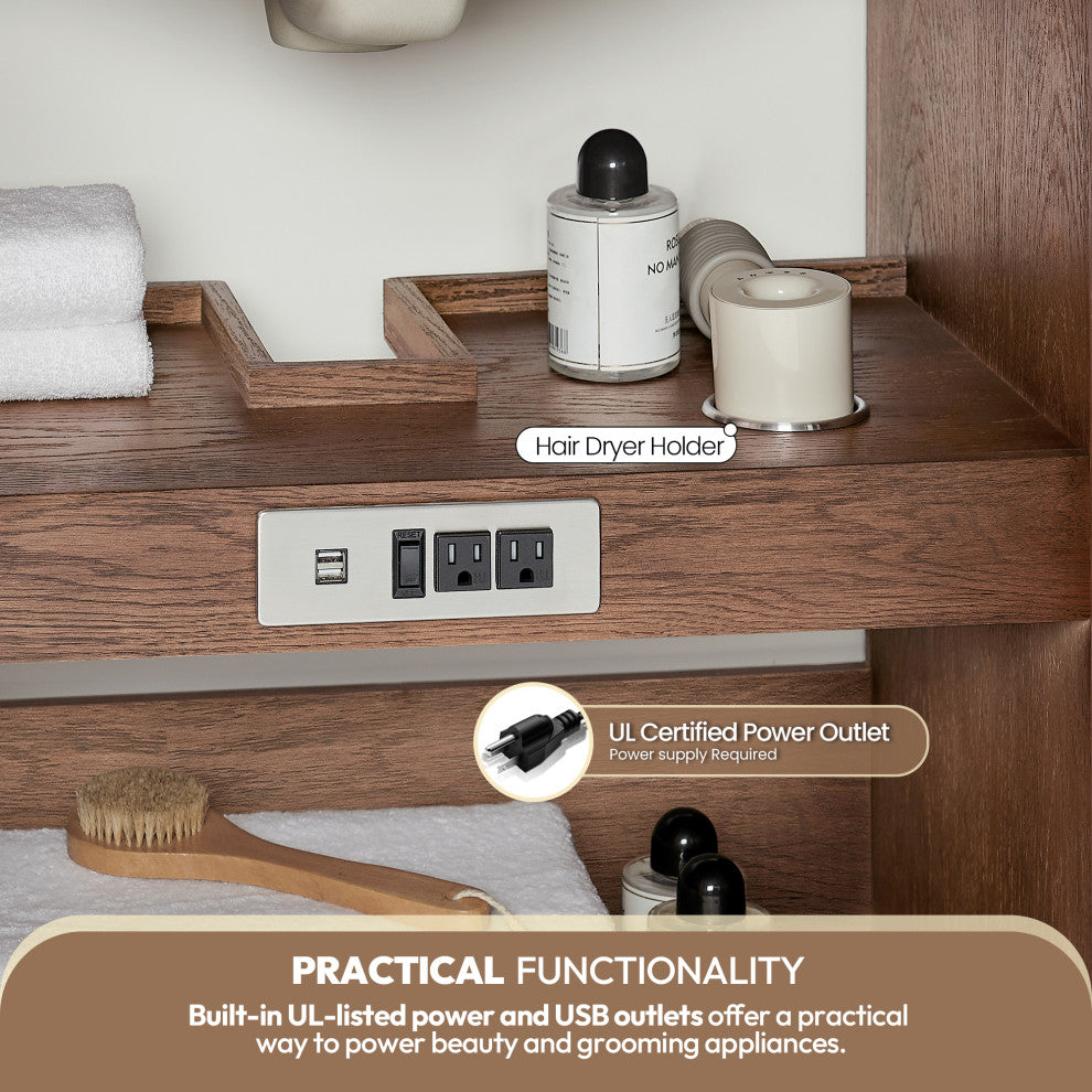 Oza Bath Vanity with Quartz Stone Top, Aged Dark Brown Oak, 72", Double Vanity, No Mirror