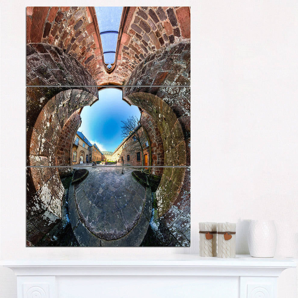 "Mont Sainte Odile Little Planet" Metal Wall Art, 3 Panels, 28"x36"