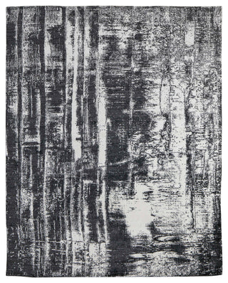 Eshwar R8929 Modern/Industrial/Global Rug, Black/White, 2'x3'