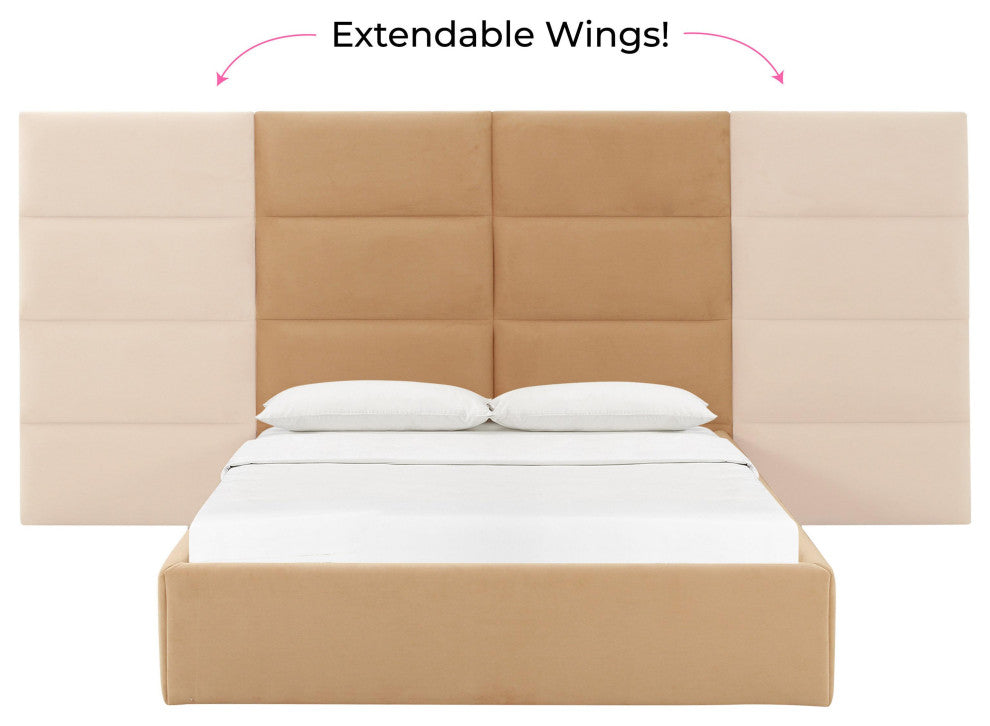 Eliana Honey Velvet Queen Wings (Set of 2) - Honey