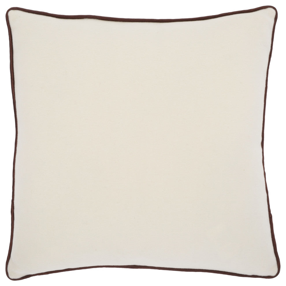Safavieh Alaia Pillow, Ivory/Brown
