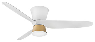 Hinkley Neo 52" Integrated LED Indoor/Outdoor Flush Mt Ceiling Fan,Matte White
