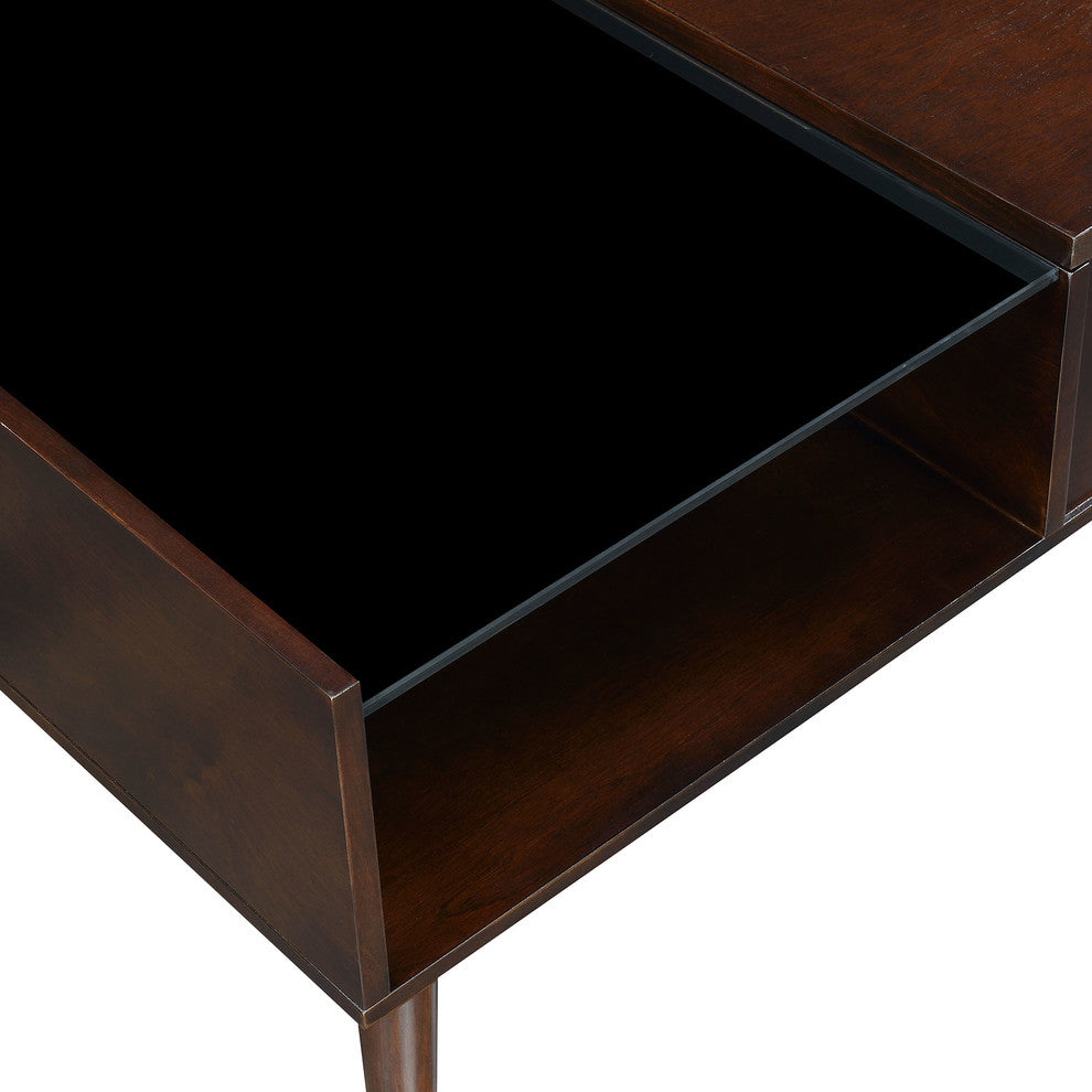 Picket House Furnishings Morgan Mid-Century Lift-Top Coffee Table, Espresso