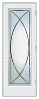 Interior Prehung Door or Interior Slab Door - Arcs - Primed - 24" x 80" -...