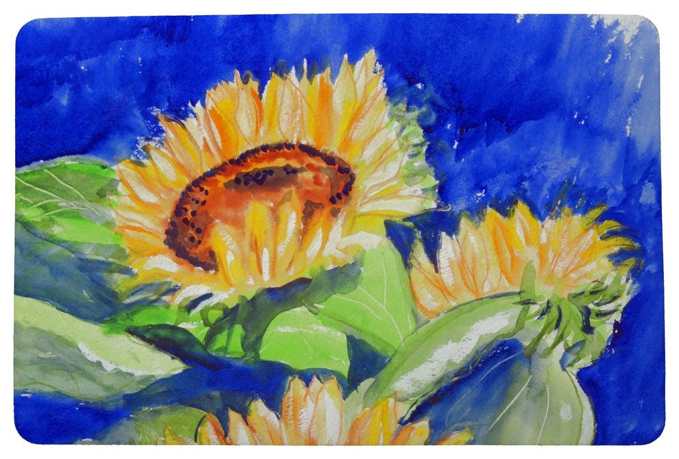 Betsy Drake Rising Sunflower Door Mat 30x50
