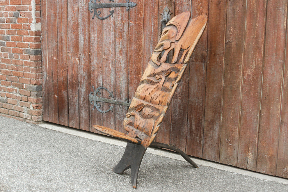 Late 20th Century African Tribal Elephant Chair