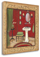 "Red Bathroom Sink" By Kim Lewis, Giclee Print on Gallery Wrap Canvas