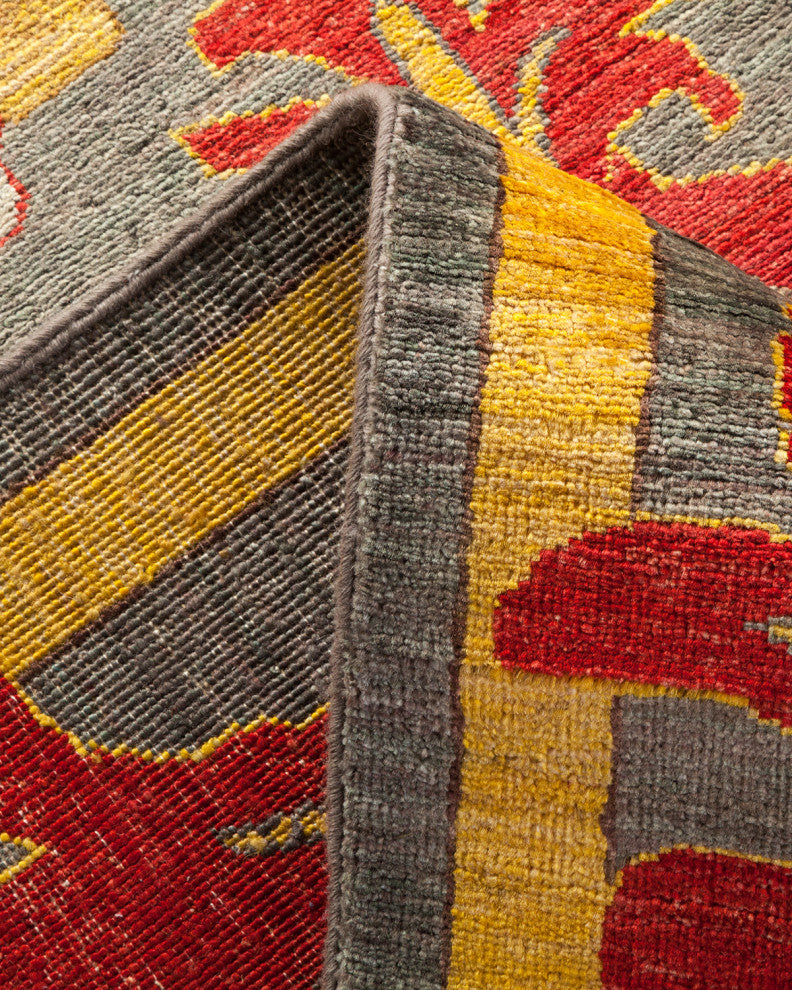Arts and Crafts, One-of-a-Kind Hand-Knotted Area Rug Gray, 8'8"x11'9"