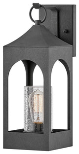 Hinkley Amina Medium Wall Mount Lantern, Distressed Zinc