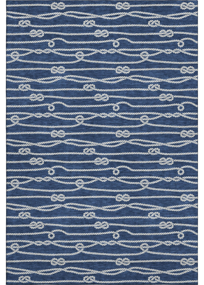 Addison Premium Washable Mayfield AMF152 Blue 10' x 14' Rug