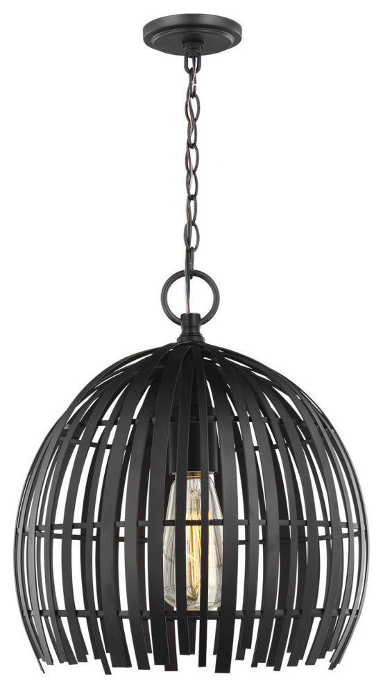 Hanalei 1-Light Pendant, Midnight Black