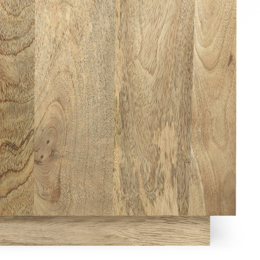 Lockhart Solid Mango Wood Side Table, Natural