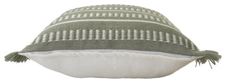 Dash Geometric Indoor Outdoor Throw Pillow, Green/White