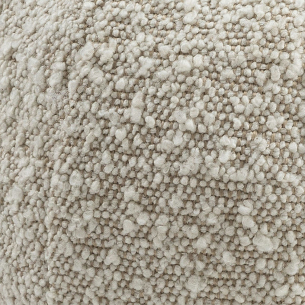 Boba 14" Beige Boucle Pillow - Beige