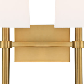 Bromley 2 Light Vibrant Gold Wall Mount
