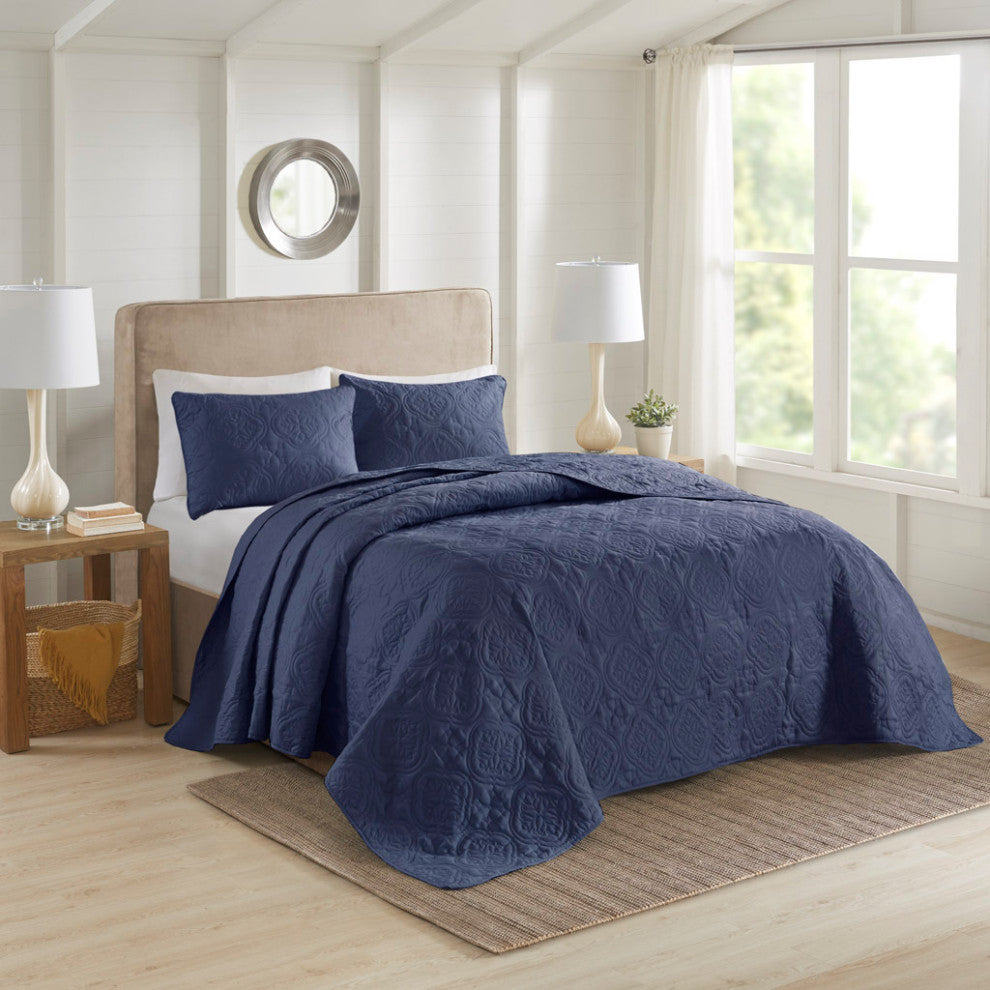510 Design Oakley 3 Piece Reversible Bedspread Set
