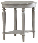 Benzara BM154598 Open Bottom Shelf End Table, Antiqued Slate