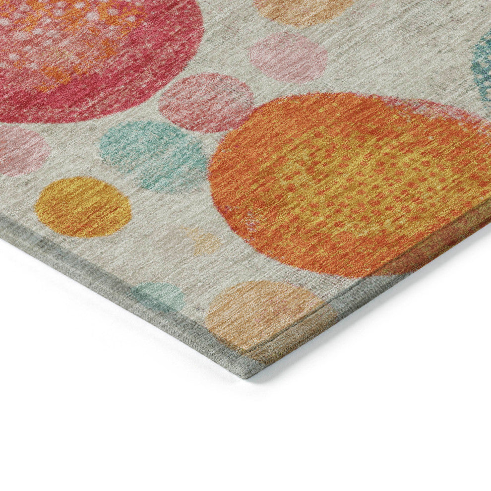 Machine Washable Indoor/Outdoor Chantille ACN1896 Beige 9' x 12' Rug