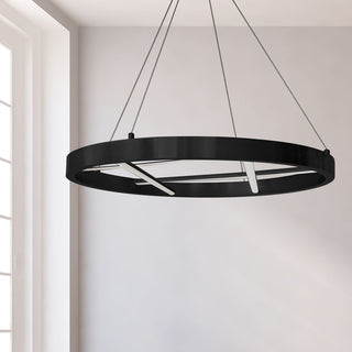 Dante Modern 1 Light matte Black White Metal Pendant