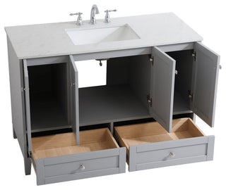 22" Traditional Grey-Light Bathroom Vanity