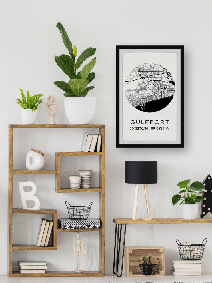 "Gulfport" Framed Painting Print, 24x36