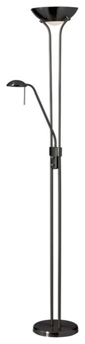 Mother and Son Floor Lamp, Matte Black