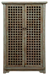 Jackson 64" Tall 2-Door Cabinet, Worn Green