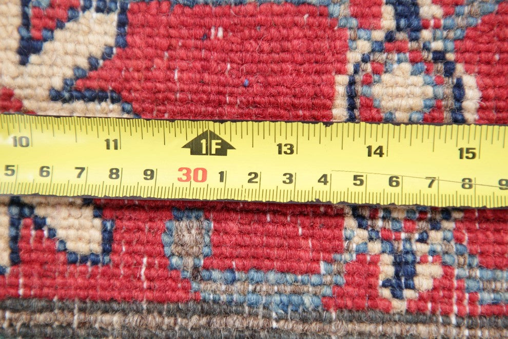 Handmade Traditional Kazak Pakistani Oriental Area Rug, Beige, 5'11"X3'11"