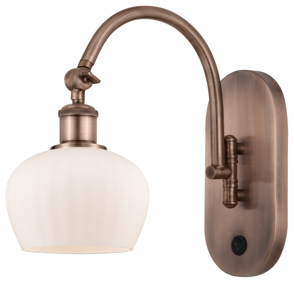 Innovations 518-1W-AC-G91 1-Light Sconce, Antique Copper
