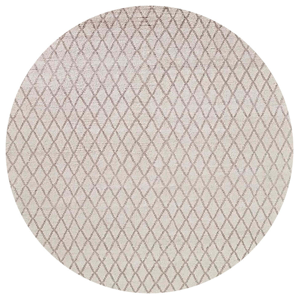 Ahgly Company Indoor Round Mid-Century Modern Area Rugs, 5' Round