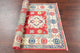 Kazak Oriental Traditional Pakistani Hand Made Area Rug, Red, 5'1"x3'3