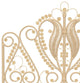 Peacock Rattan Headboard, Natural-Brown, Twin