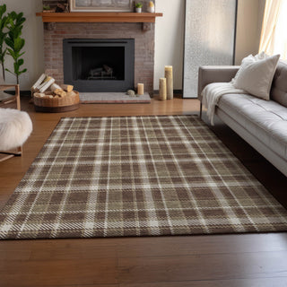Premium Machine Washable Mayfield AMF563 Chocolate 10' x 14' Rug
