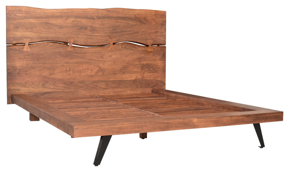 Madagascar Platform Bed Queen, Brown