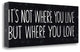 "Its Where You Love" By Michael Mullan, Giclee Print on Gallery Wrap Canvas