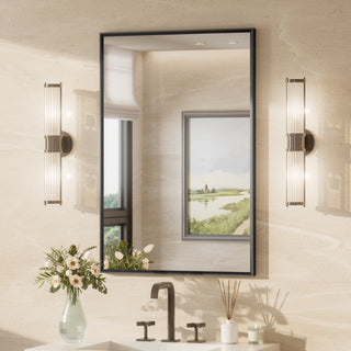 Hollywood Vanity Mirror, Lights,3 Color Lighting Modes, Memory, Gold, 23x18
