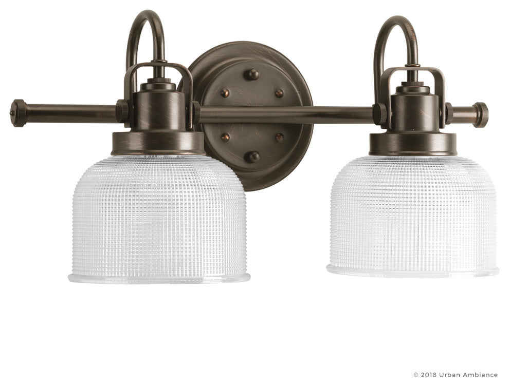 Luxury Industrial Bath Vanity Light, Harlow Series, Fashion Bronze