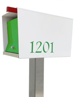 UpTown Box with Locking doors. Modern Pole Mounted Mailbox, Pole not included.,