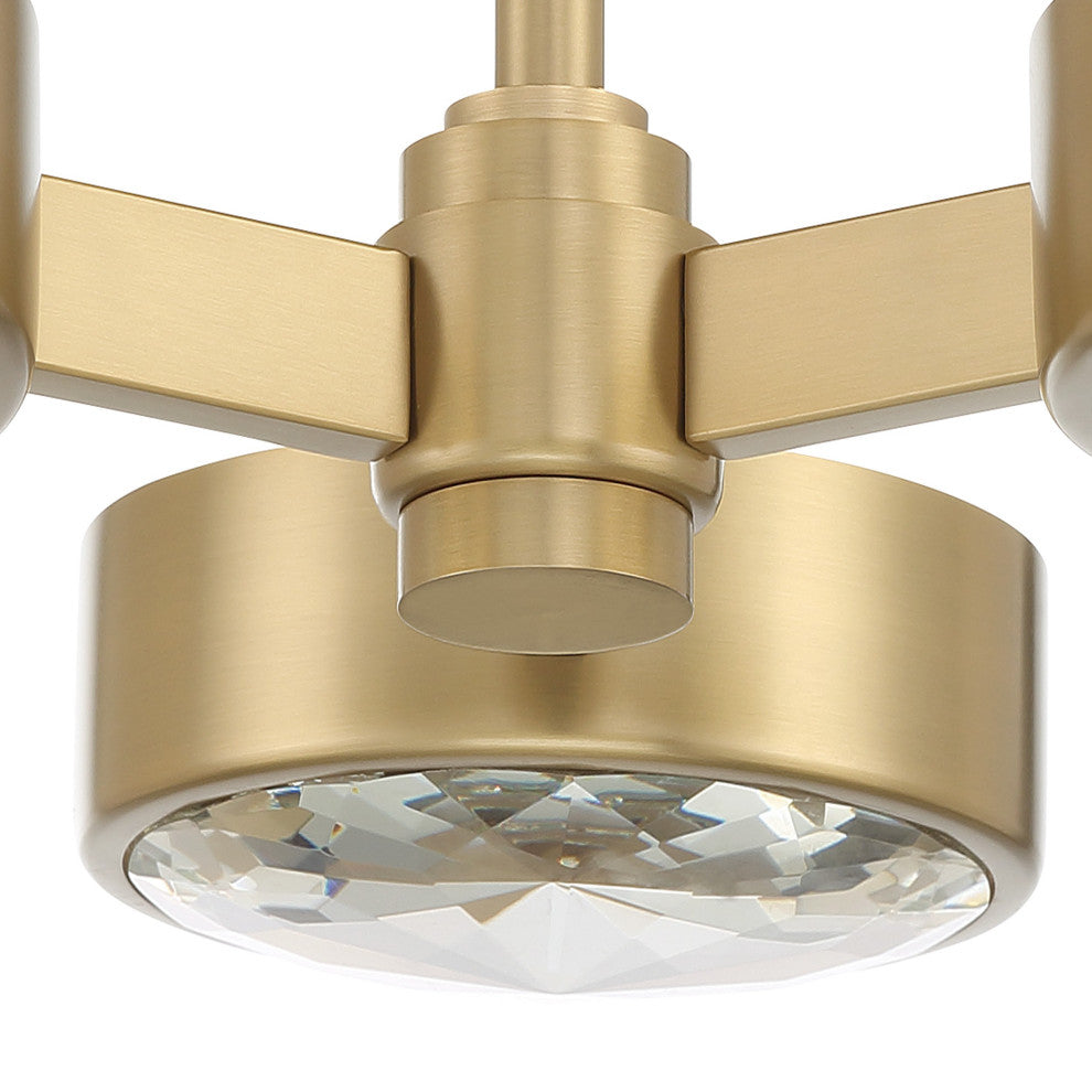 Orson 3-Light Modern Gold Ceiling Mount