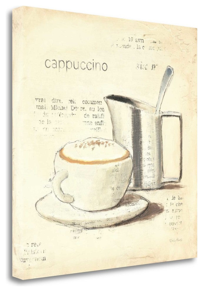 "Parisian Coffee IV" By Emily Adams, Giclee Print on Gallery Wrap Canvas
