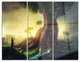 "Giant Tree With Woman" Digital Metal Wall Art, 3 Panels, 36"x28"