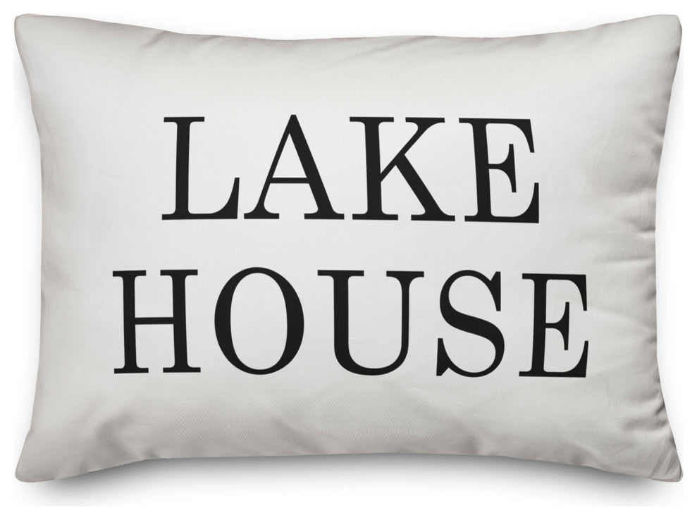 Lake House Outdoor Lumbar Pillow