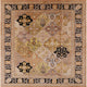 Ahgly Company Indoor Square Mid-Century Modern Area Rugs, 3' Square