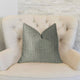 Jordyn Green and Gold Luxury Throw Pillow, 26"x26"