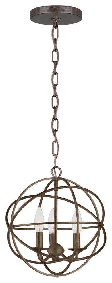 Elight 3 Light  Bronze Mini Chandelier