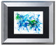 Hello Angel ''Splatters 1'' Art, Silver Frame, Black Mat, 14x11