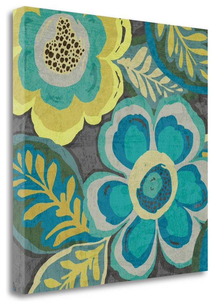 "Floral Assortment III" By Wild Apple Portfolio, Giclee on Gallery Wrap Canvas