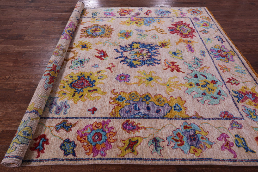 8' 4" X 10' 0" Turkish Oushak Hand Knotted Rug - Q16043